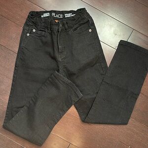 The children’s place 8 slim boys Black Jeans. NEVER WORN. Adjustable waist